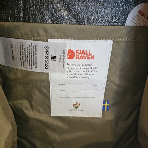Fjallraven Kanken Khaki Mini Backpack - Picture 4 of 4